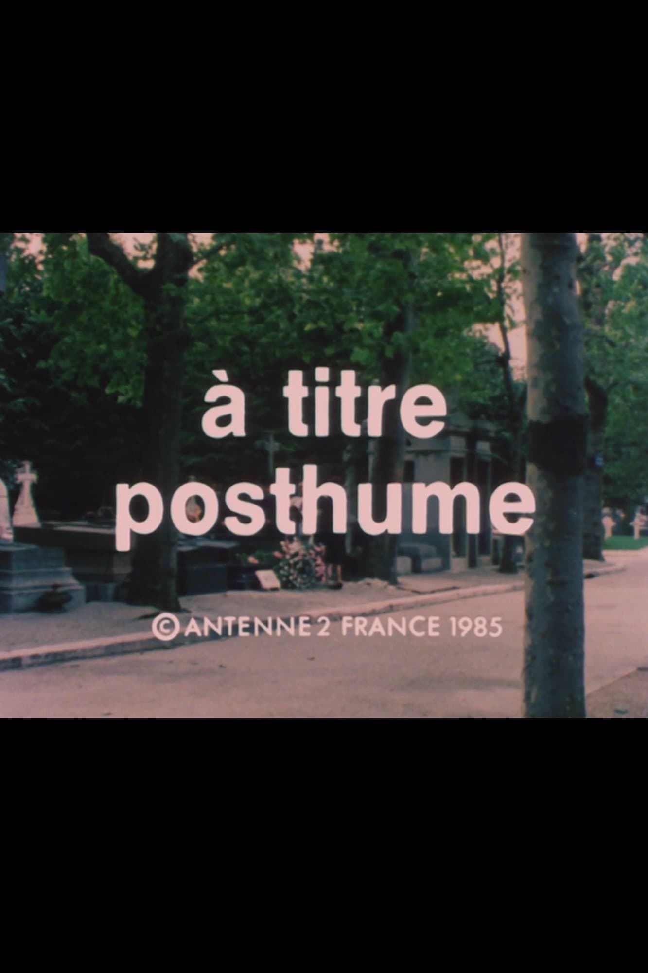 À titre posthume photo