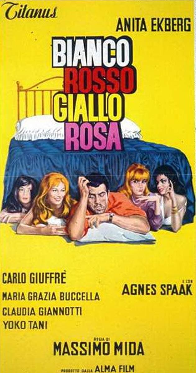 Bianco, rosso, giallo, rosa photo