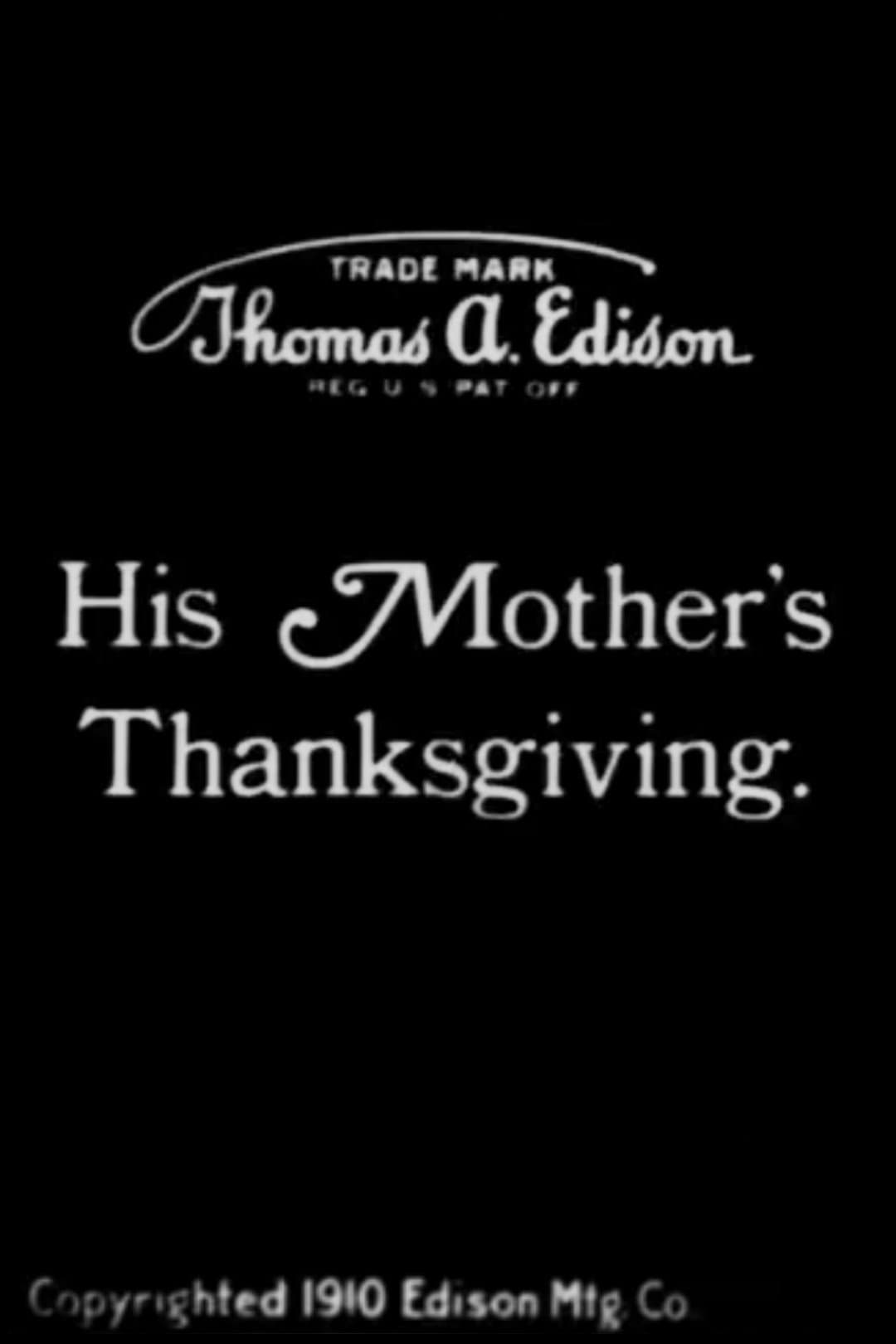 His Mother's Thanksgiving photo
