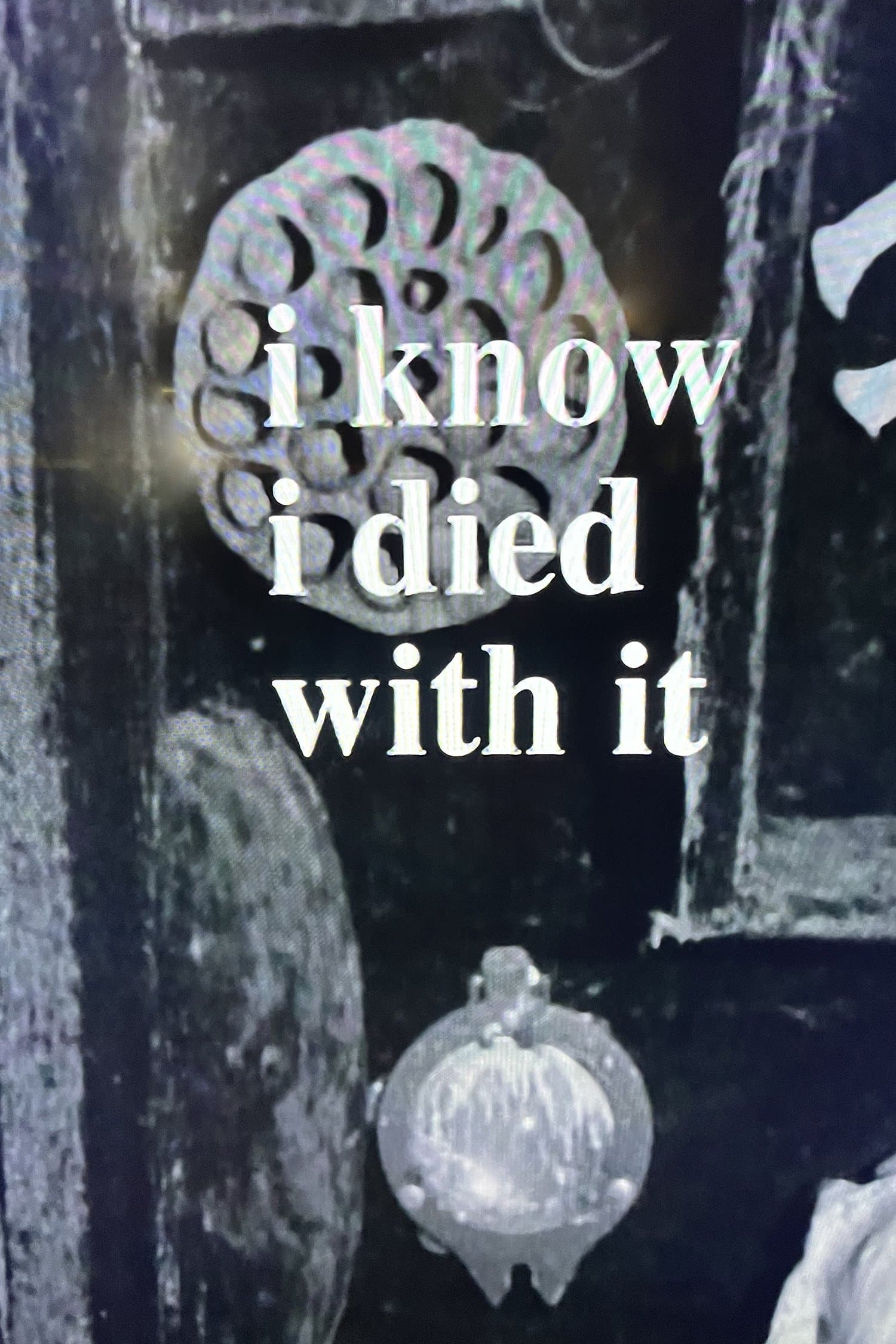 I Know I Died with It photo