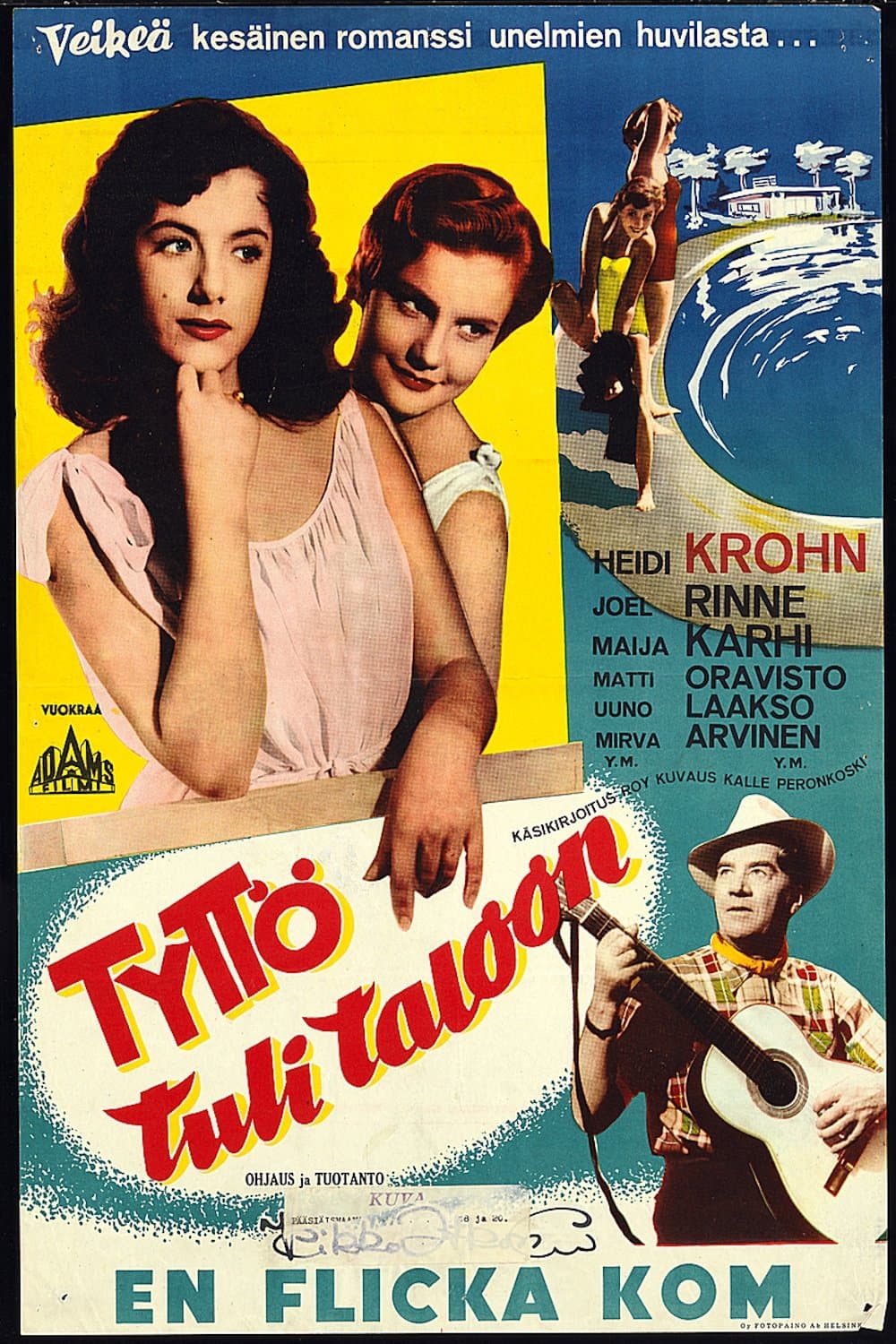 Tyttö tuli taloon photo