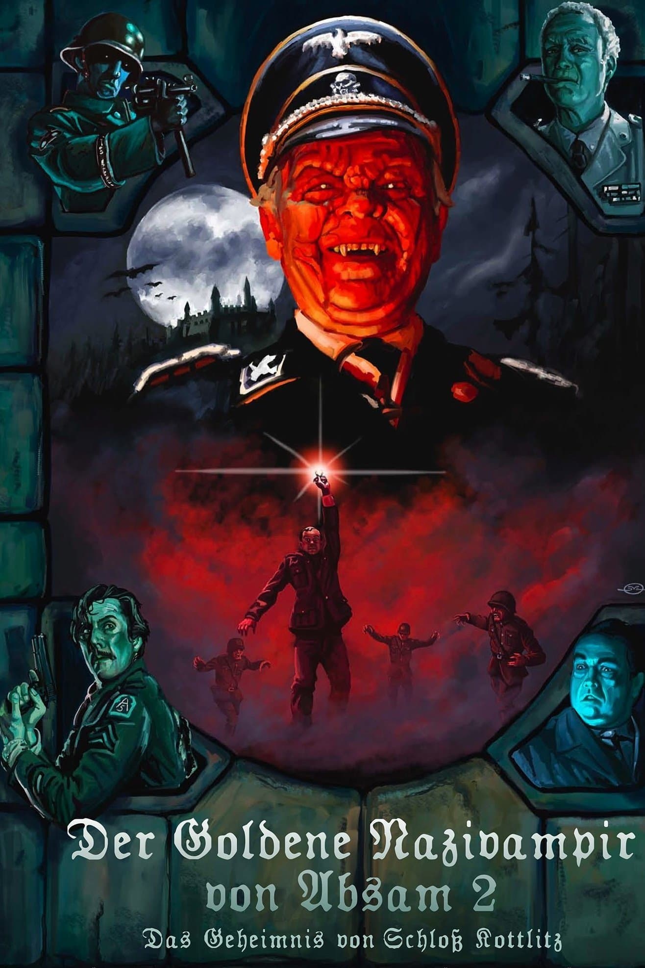 Official poster for The Golden Nazi Vampire of Absam: Part II - The Secret of Kottlitz Castle